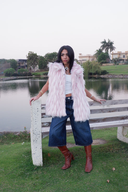 Cotton Candy Fur Vest