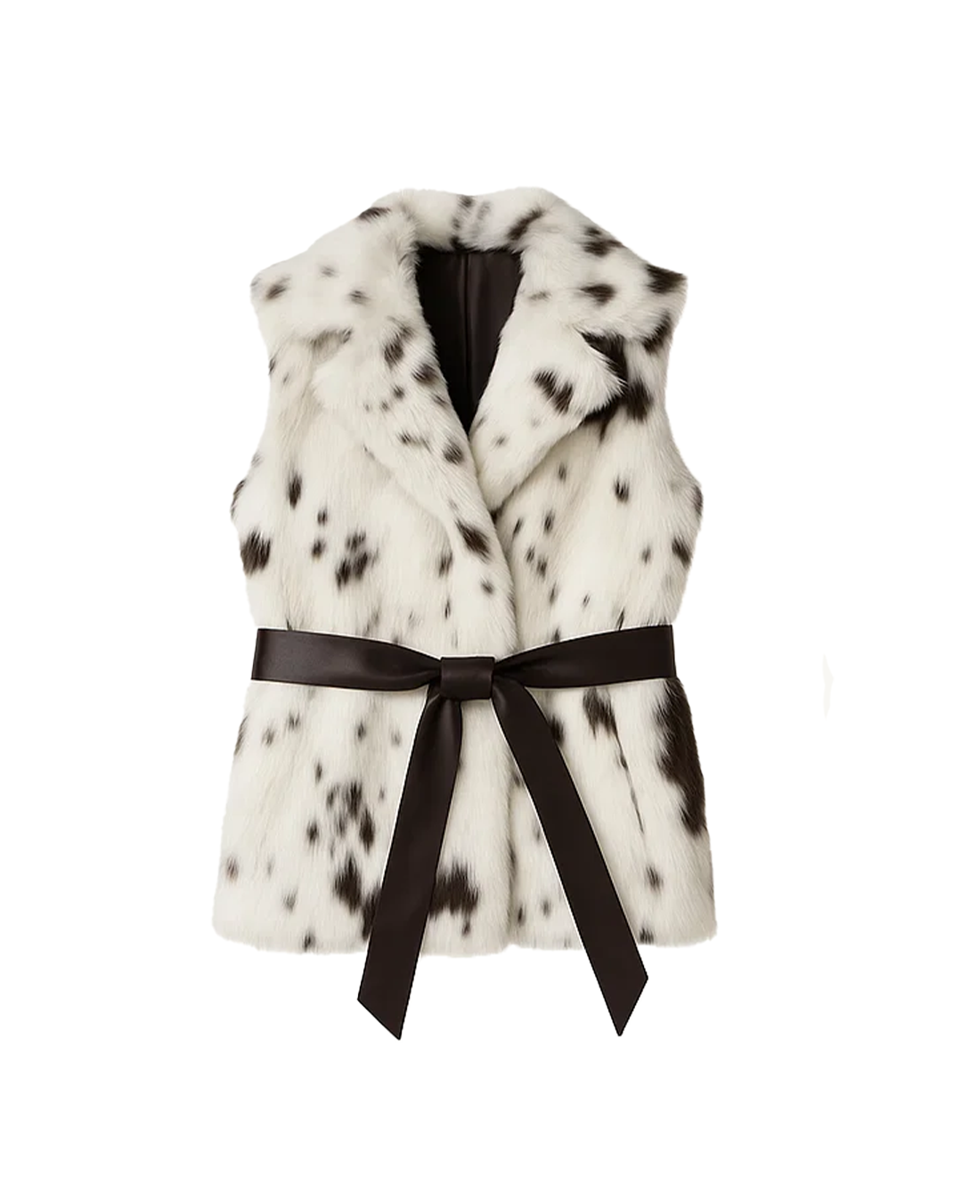 Animal Print Fur Vest