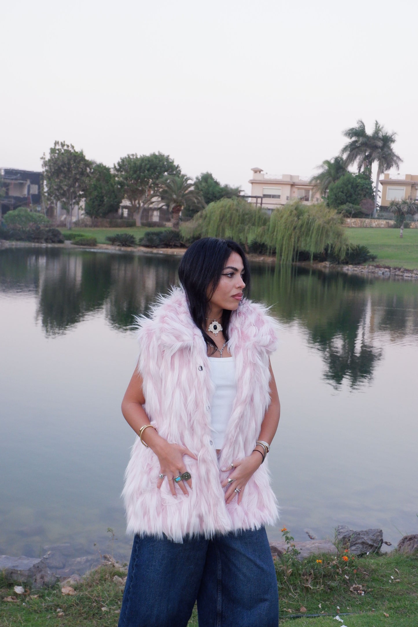 Cotton Candy Fur Vest